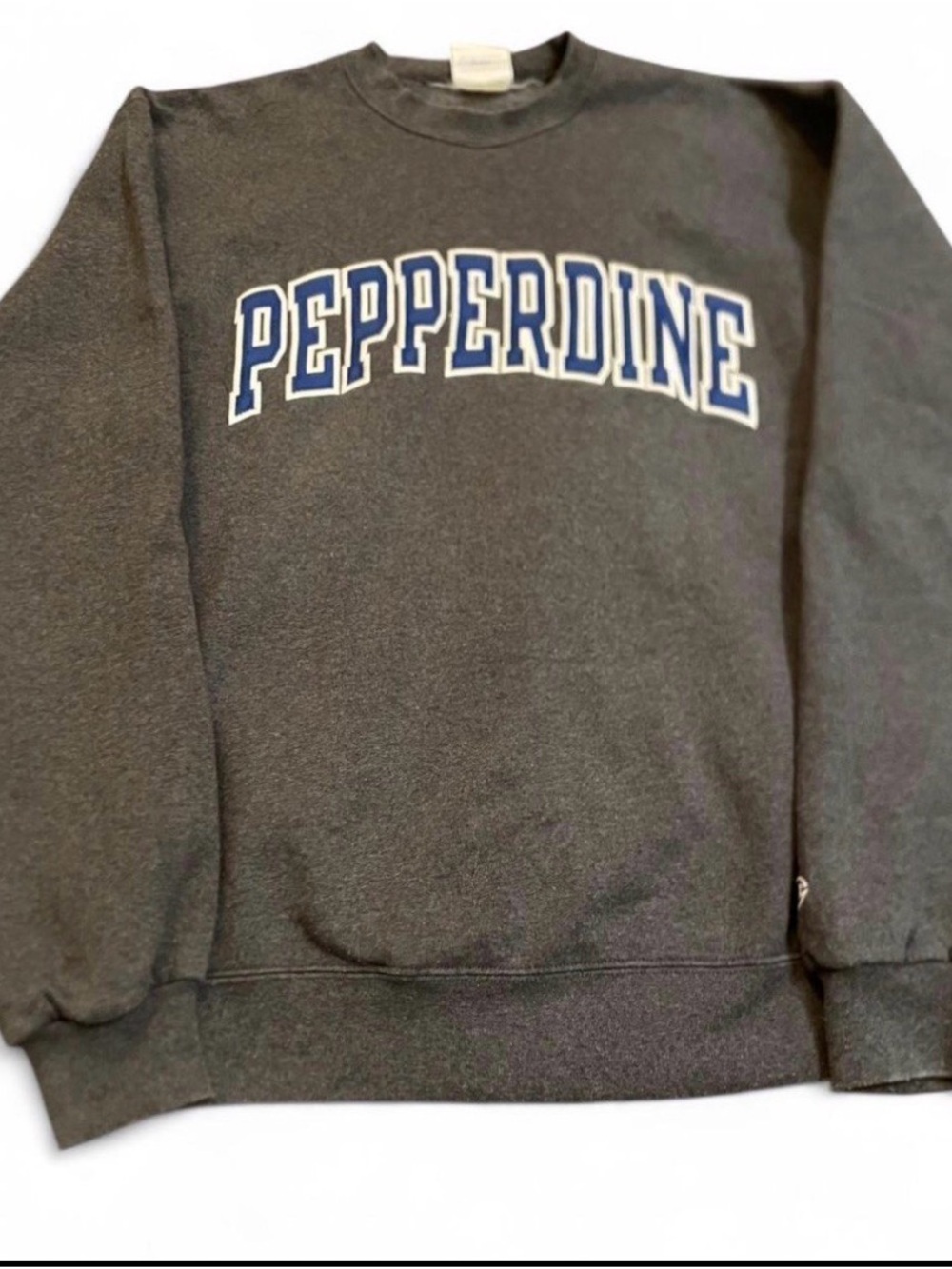 Pepperdine Champion Sweatshirt with Blue Lettering Size Adult M